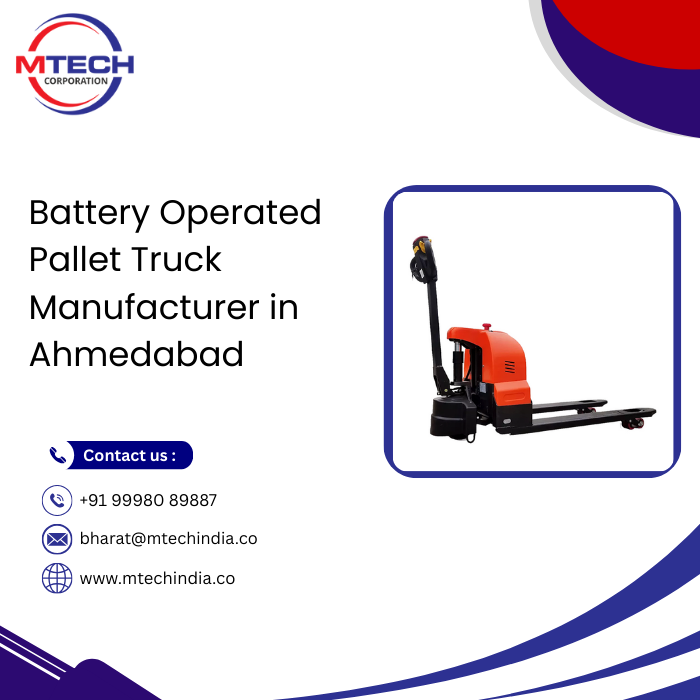 Battery Operated Pallet Truck Manufacturer in Ahmedabad