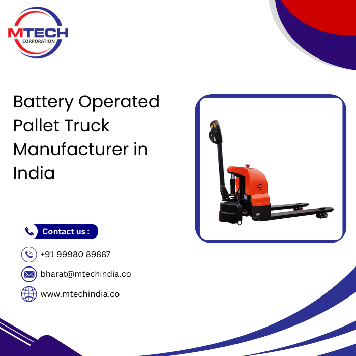 Battery Operated Pallet Truck Manufacturer in India