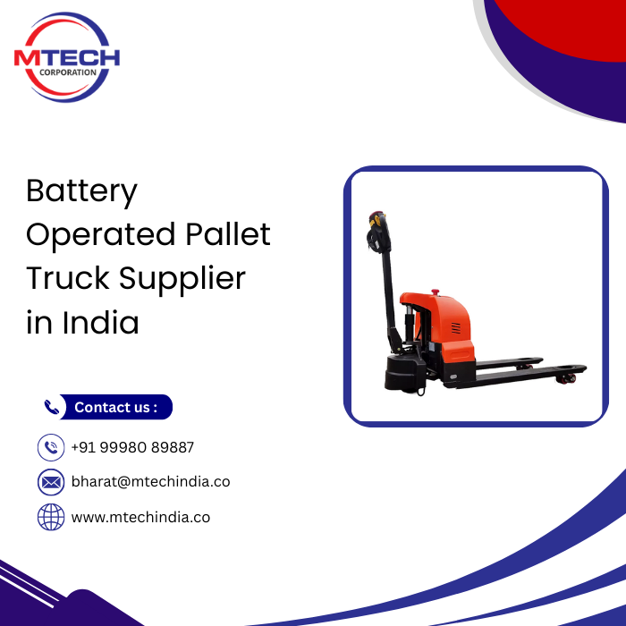 Battery Operated Pallet Truck Supplier in India