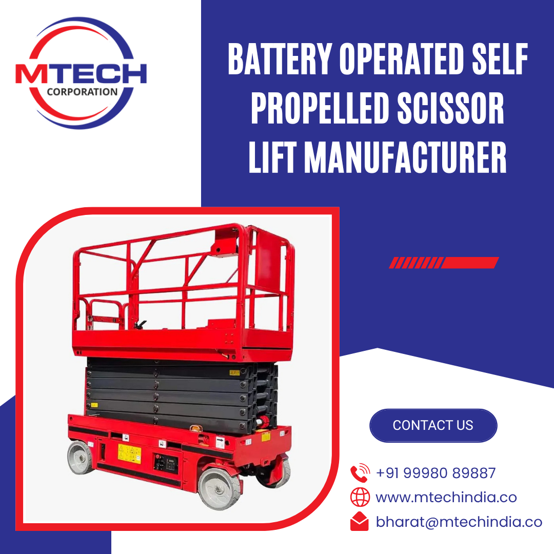 Battery Operated Self Propelled Scissor Lift Manufacturer