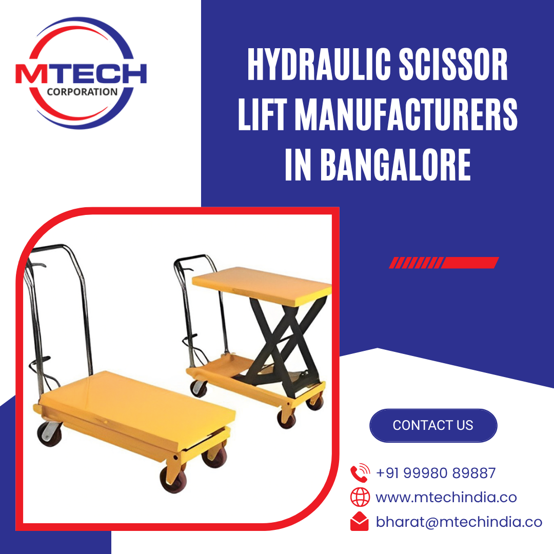 Hydraulic Scissor Lift Manufacturers in Bangalore