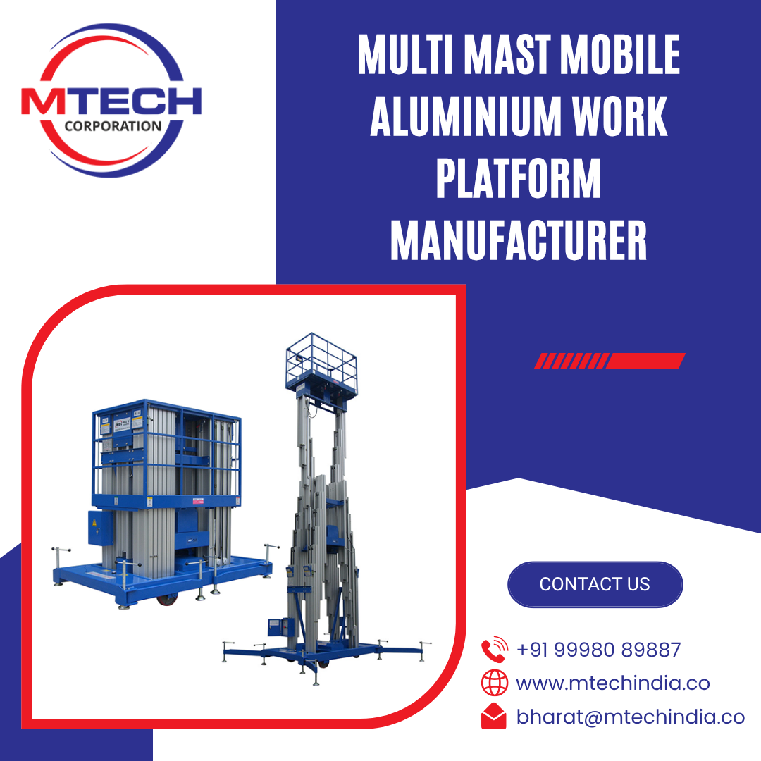 Multi Mast Mobile Aluminium Work Platform Manufacturer