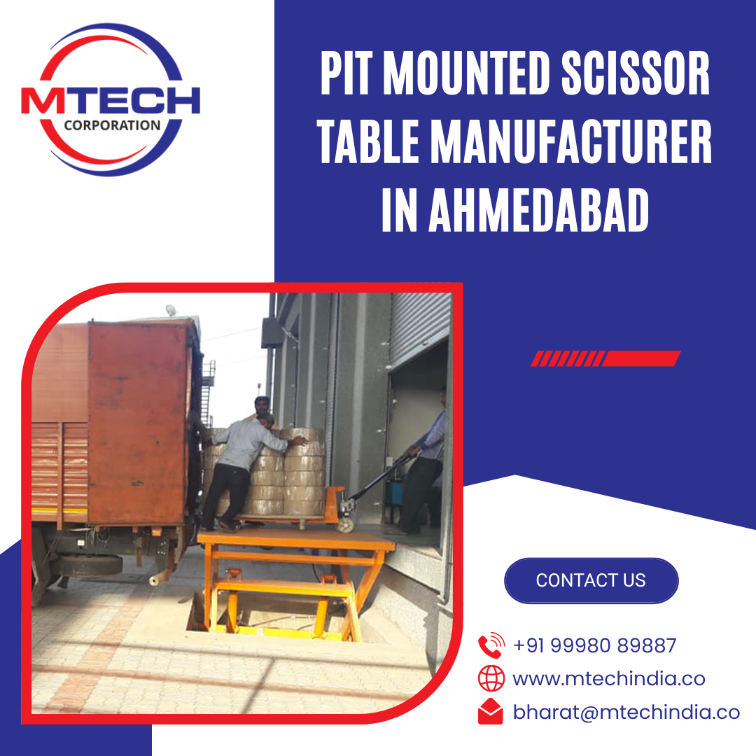 Pit Mounted Scissor Table Manufacturer in Ahmedabad