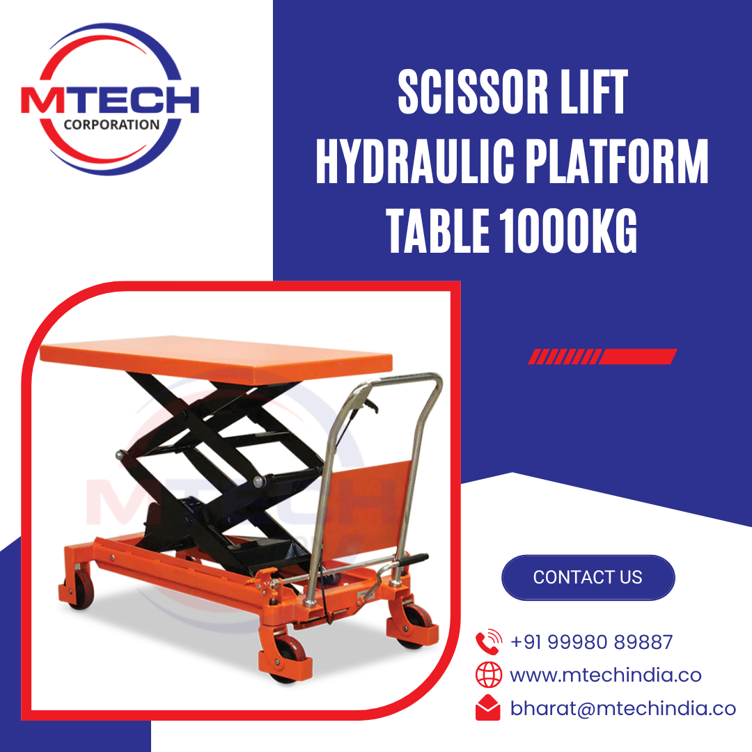 Scissor Lift Hydraulic platform Table 1000kg