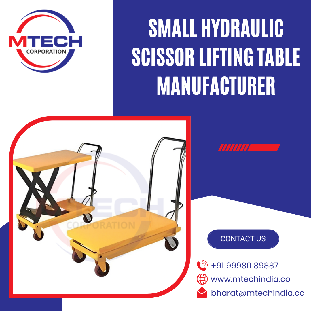 Small hydraulic scissor lifting table manufacturer