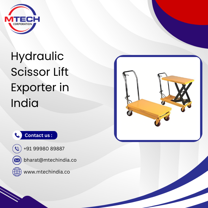 Hydraulic Scissor Lift Exporter in India