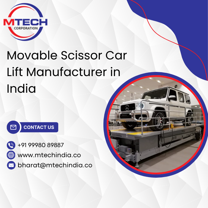 Movable Scissor Car Lift Manufacturer in India