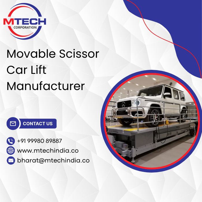 Movable Scissor Car Lift Manufacturer