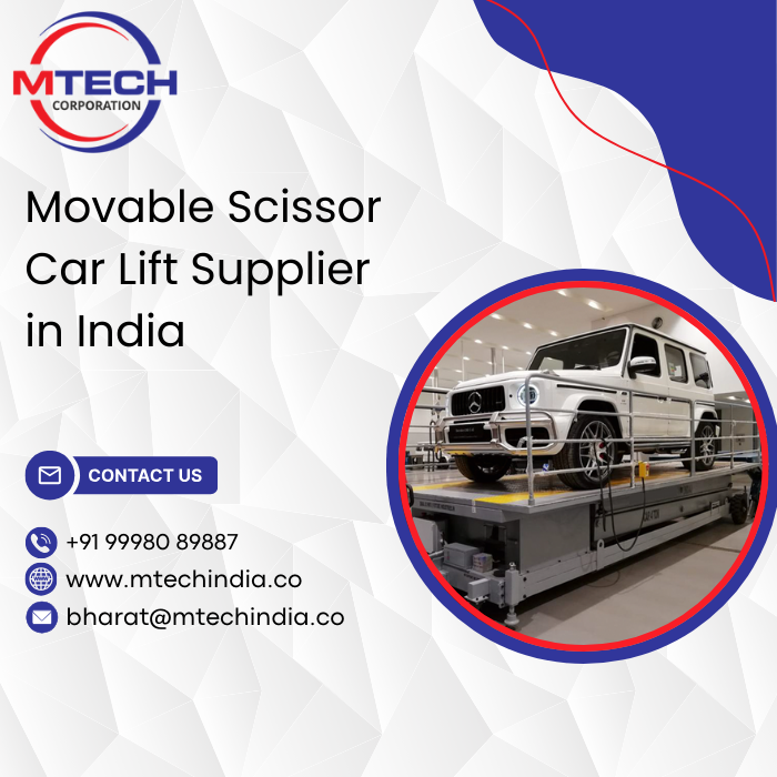 Movable Scissor Car Lift Supplier in India